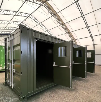 20 ft modified shipping container conversion
